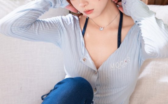 花铃-円香牛仔裤 [54P-526MB]