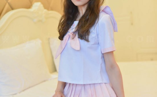 大生模拍 No.069 允儿 粉嫩学生装 [51P1V-357MB]