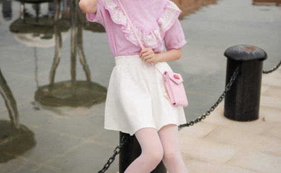 [SSA丝社] NO.009 小琪琪 超薄5D长筒袜街拍