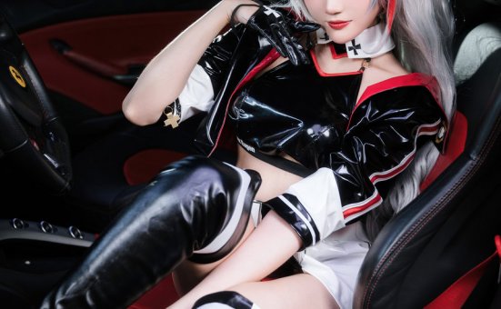 Momoko葵葵  &瓜希酱 碧蓝航线 欧根&企业 赛车女郎 [58P-277MB]