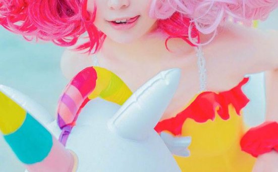 王者荣耀小乔夏日独角兽cos福利写真图片