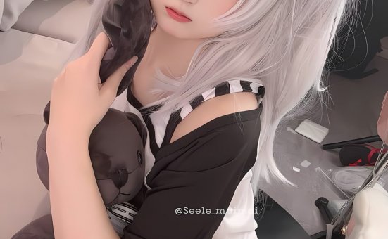 Seele麦麦 – 白色双马尾 [16P-77M]