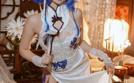 二佐Nisa – 碧蓝航线 圣路易斯旗袍 [29P-254.7M]