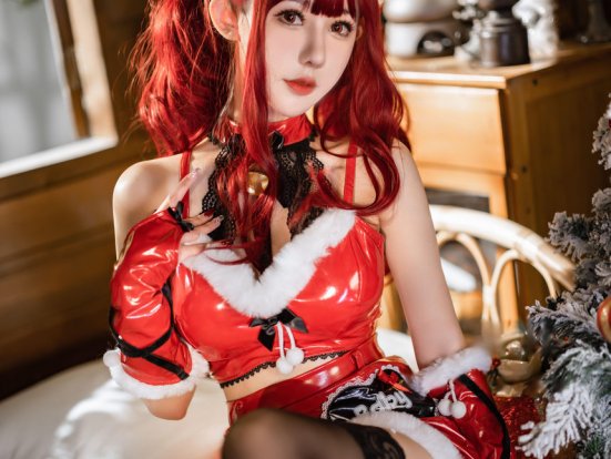 仙女月-红色圣诞兔[32P-839MB]