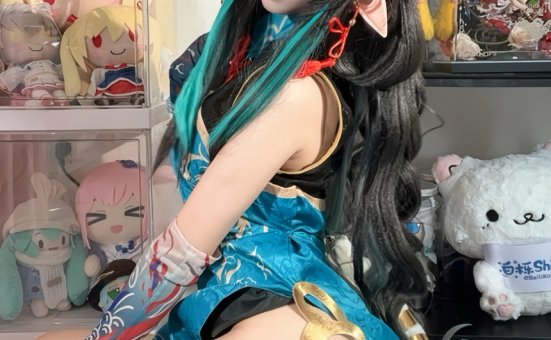 白栎Shirly-明日方舟-夕·染尘烟旗袍[130P+26V-4.06G]